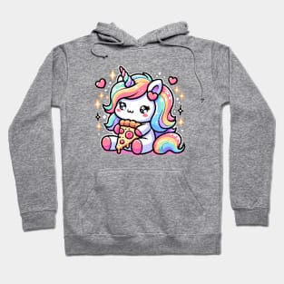 Pizza Unicorn Lover, Love Eating Pizza Hoodie